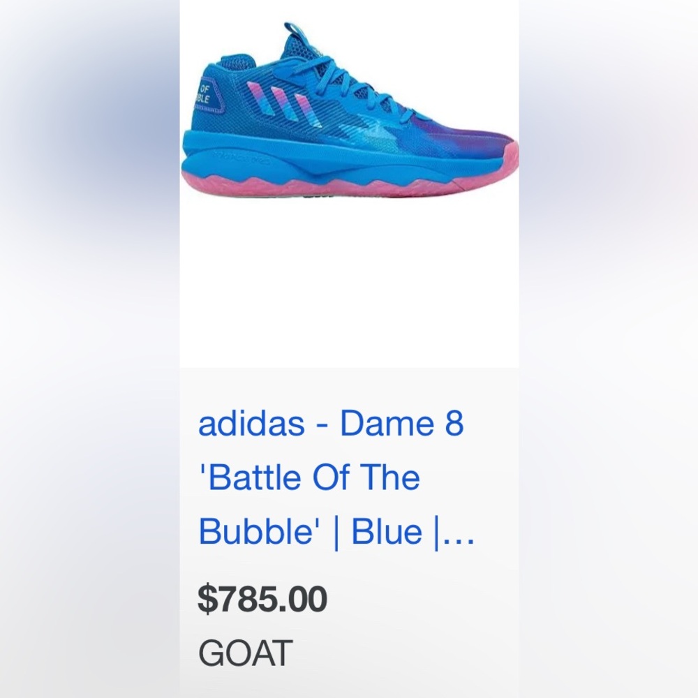 Adidas Dame 8 'Battle Of The Bubble' Sneakers